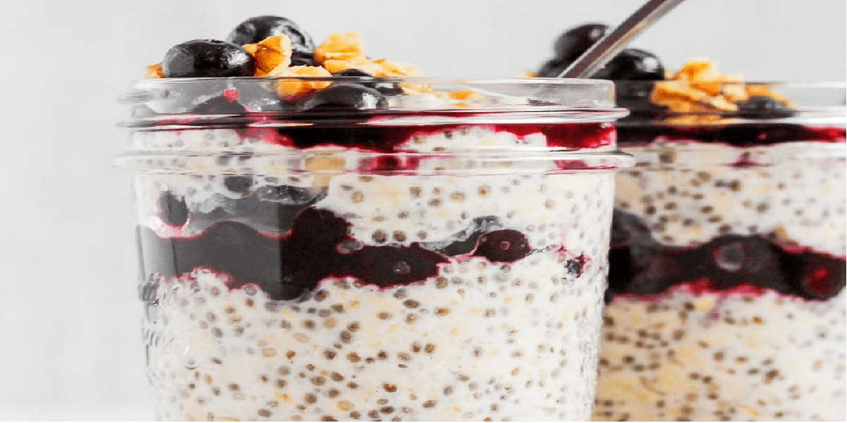 Receita de Overnight oats (aveia adormecida)