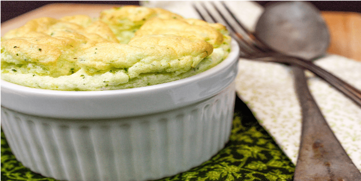 Receita de Suflê de brócolis de microondas