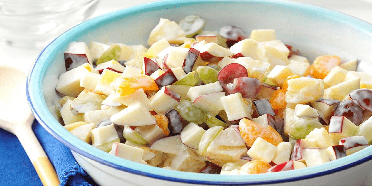Receita de Salada de frutas com creme de leite e leite condensado