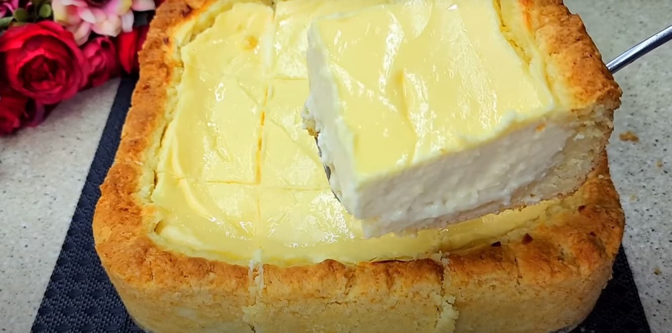 Torta Amanteigada de Creme de Confeiteiro Cremoso