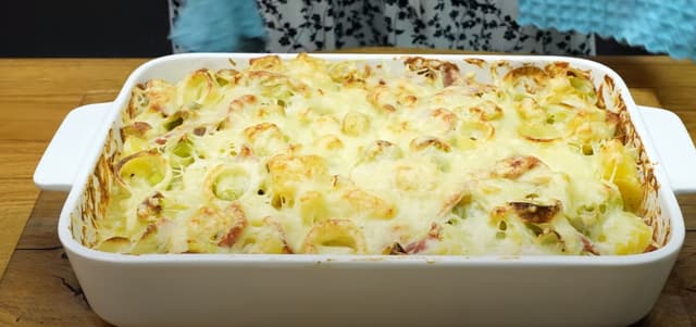 Alho Poró gratinado