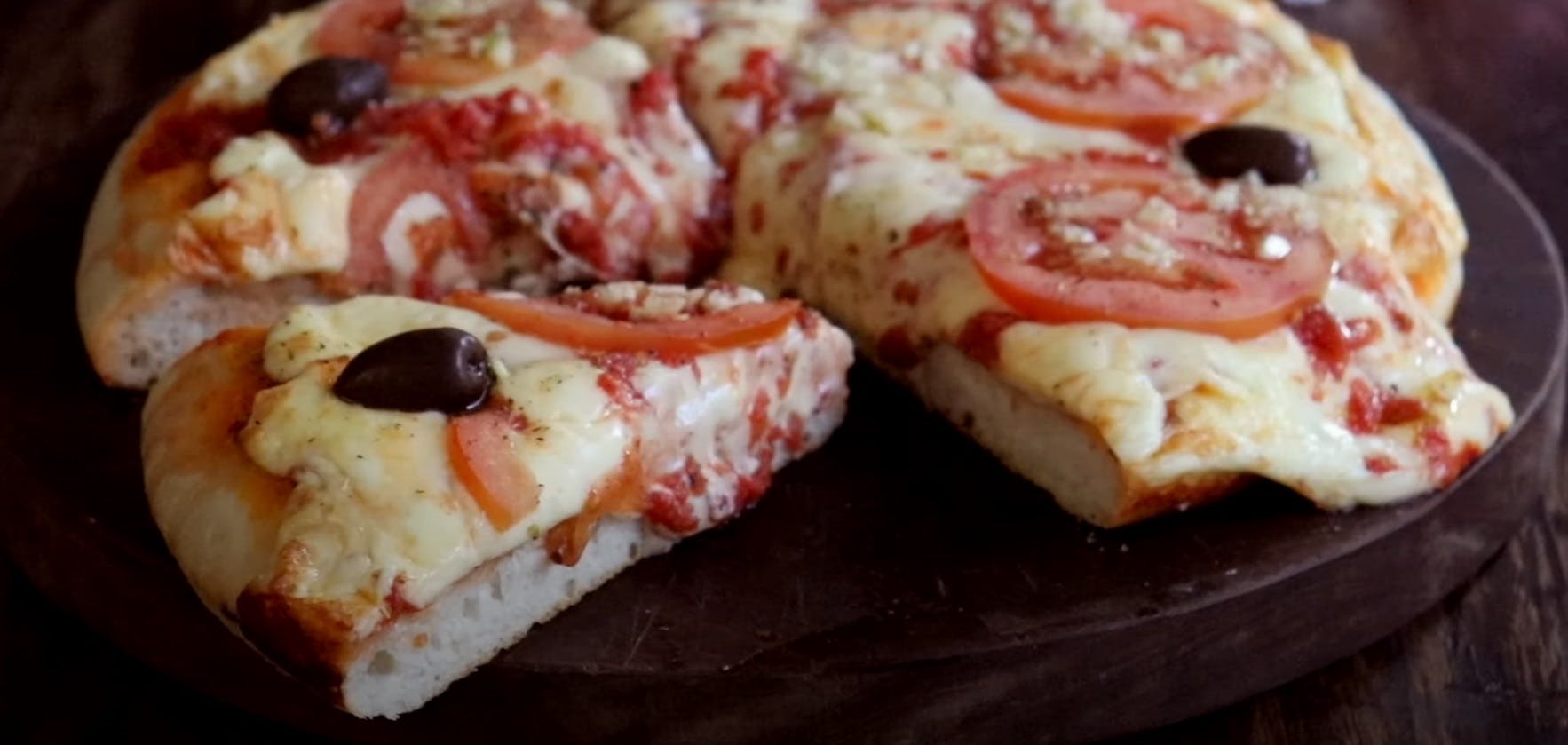 Pizza simples de microondas simples