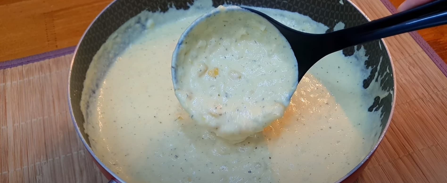 Creme de Milho com Queijo e Pimenta