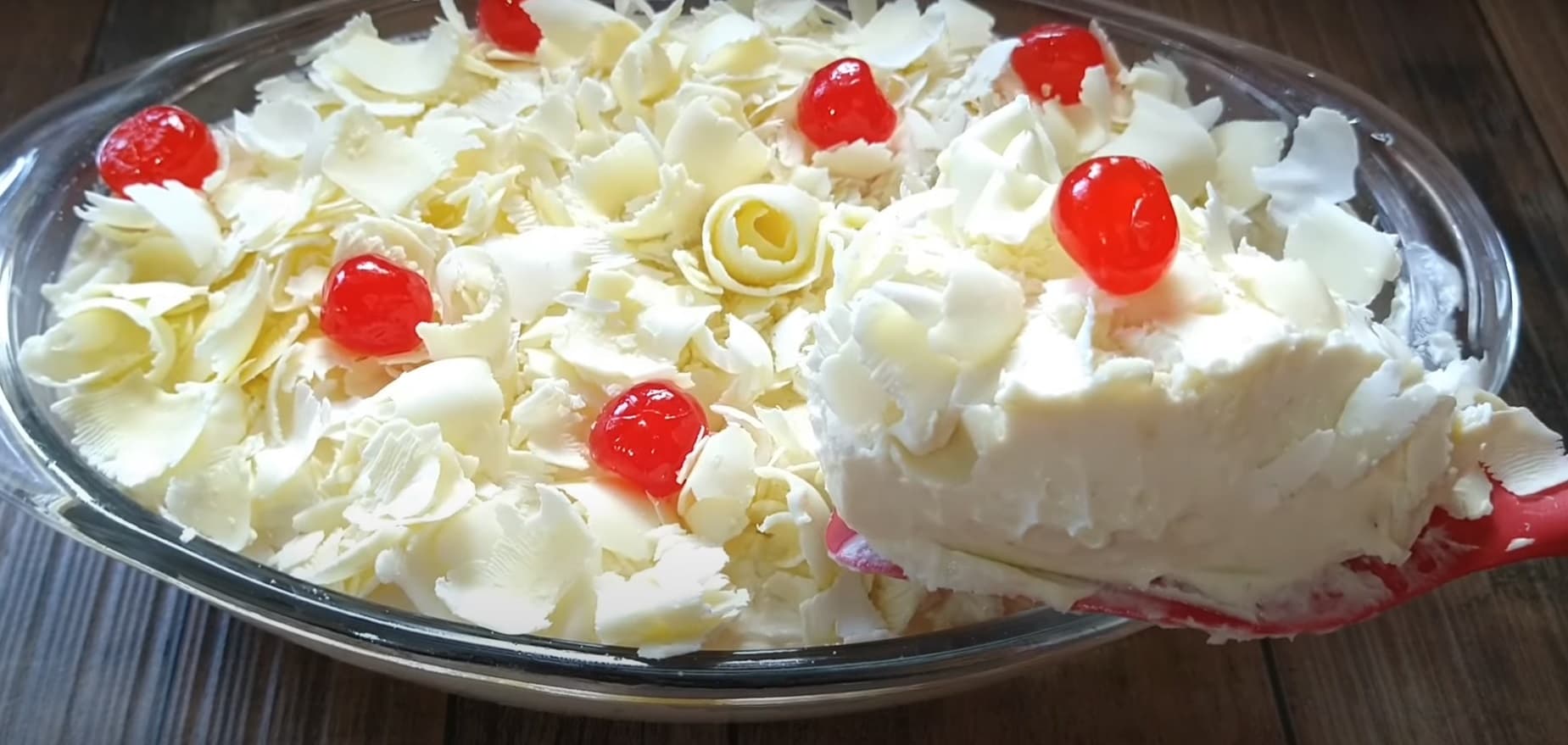 Pave de brigadeiro branco com chocolate branco