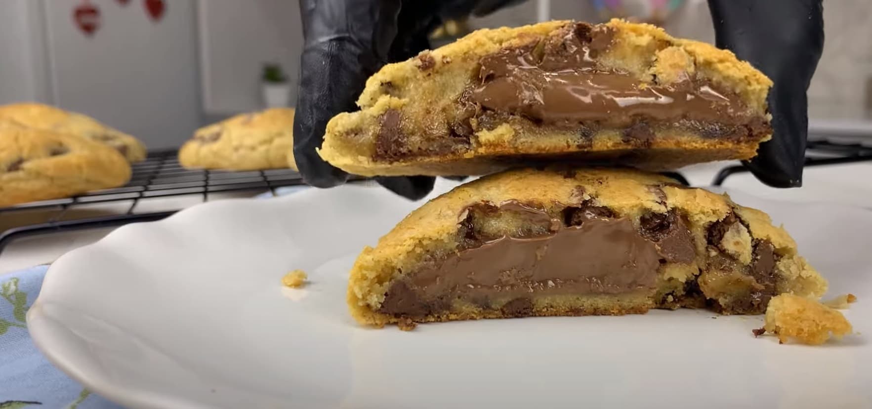 Cookie de Baunilha com Recheio de Nutella