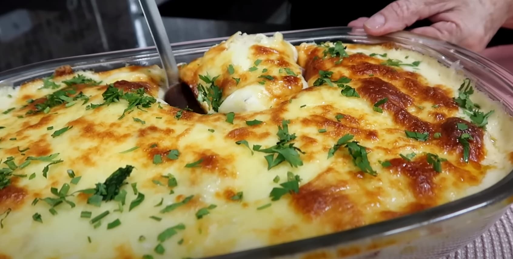 Lasanha Cremosa de Frango com Queijo Gorgonzola