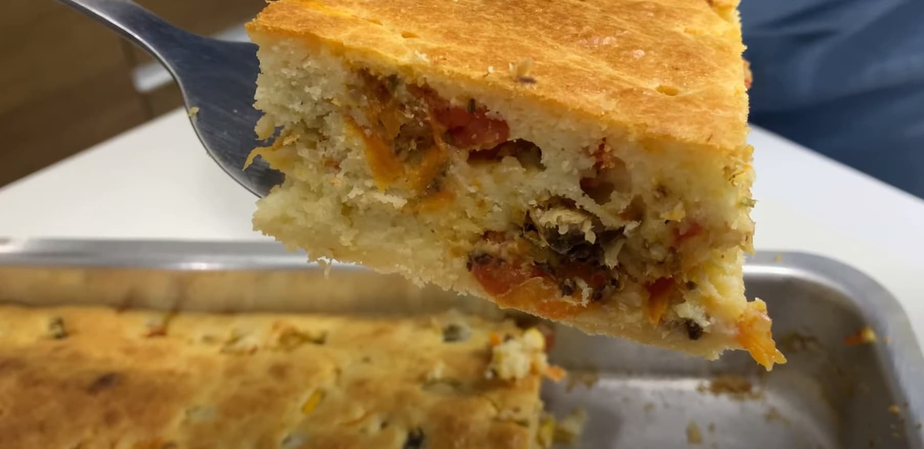 Torta de Sardinha com Massa Sem Óleo