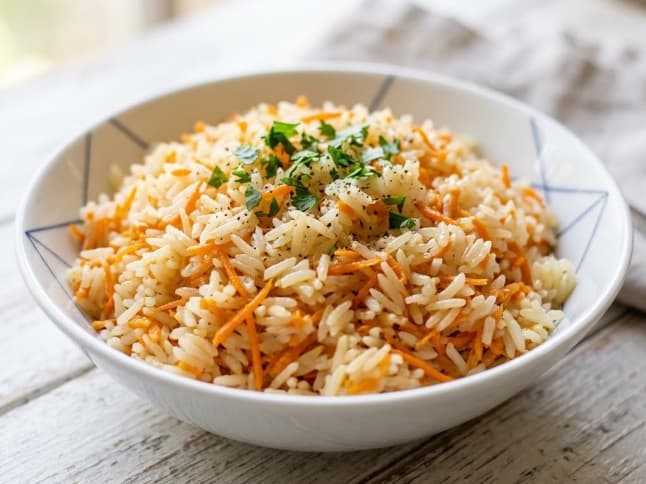 Arroz com cenoura