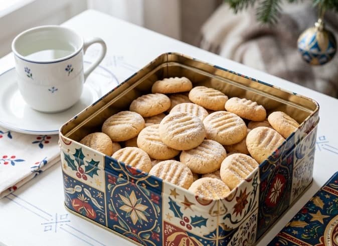 Biscoito amanteigado de amido de milho